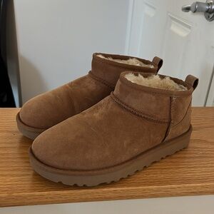 UGG Classic Ultra Mini, Tan, Size 7